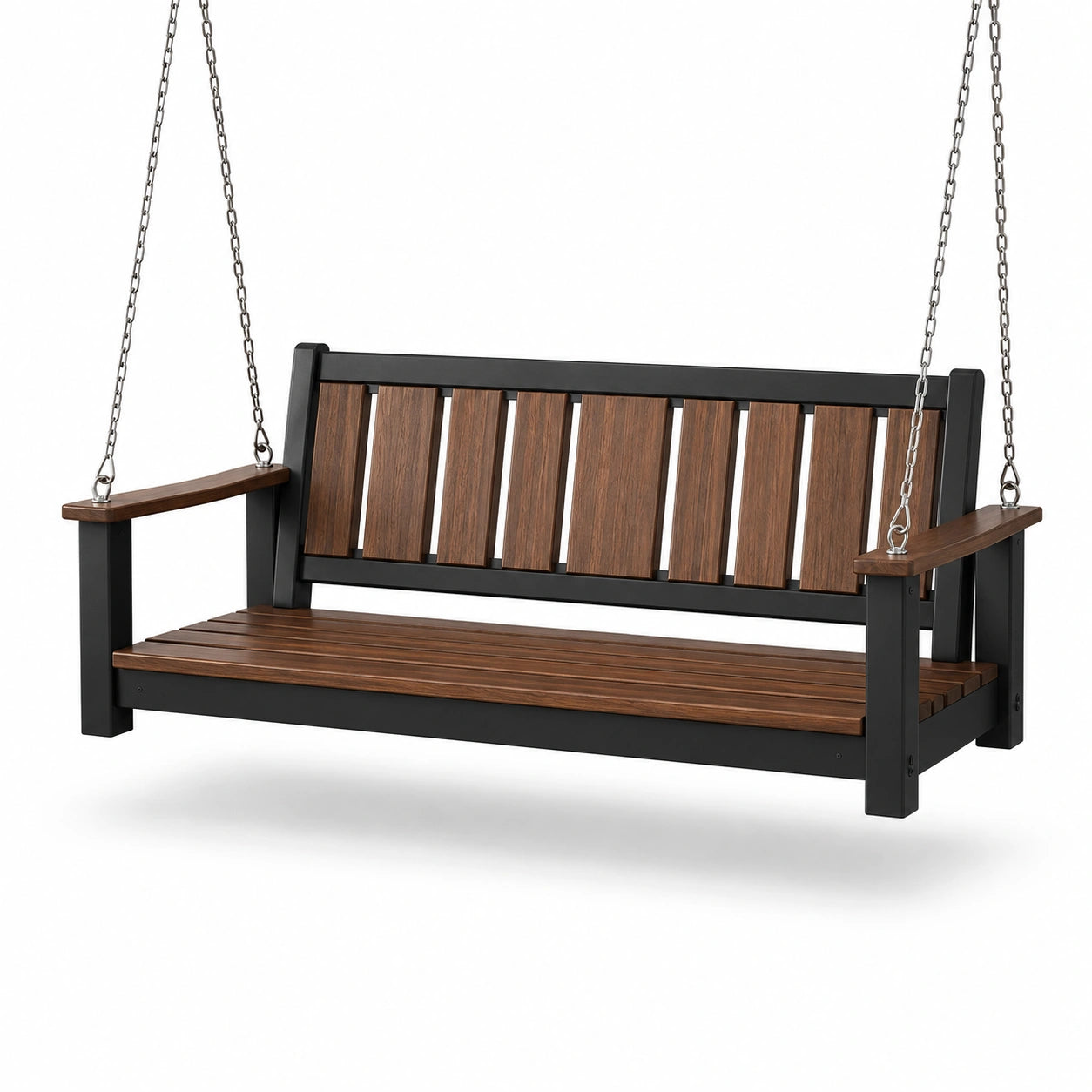 Columpio de Madera y Metal para Exteriores 150 cm