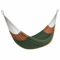 Hamaca de Tejido Verde y Naranja 200 cm x 150 cm