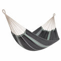 Hamaca de Lona de Algodón Gris y Verde 200cm x 150cm
