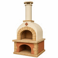 Horno Exterior de Ladrillo Refractario y Concreto, 150 cm