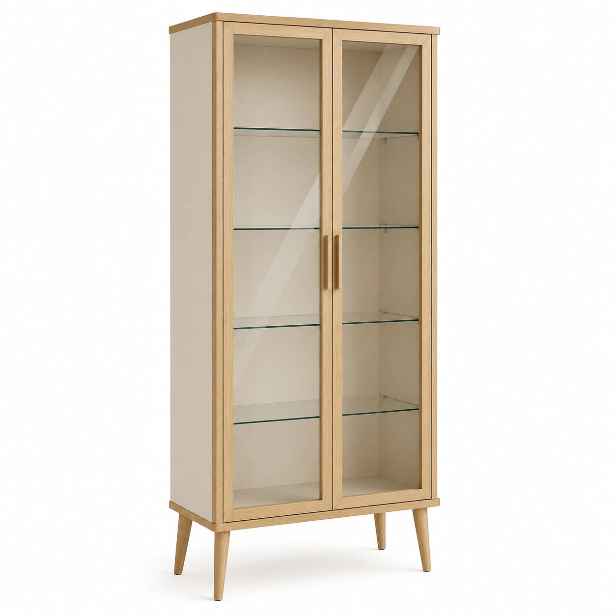 Vitrina de Madera y Vidrio Templado 180cm