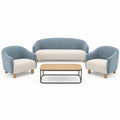 Conjunto de sala de estar de tela con sofá y mesa de centro